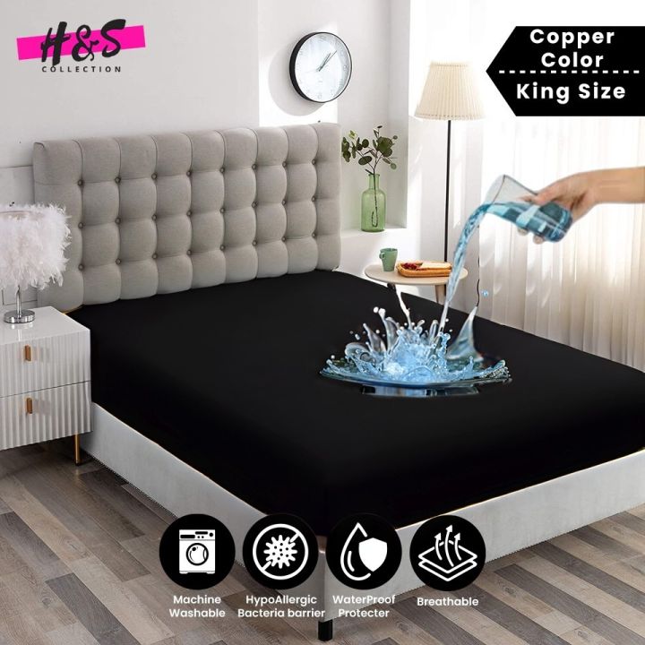 Waterproof%20Mattress%20Cover%20For%20Double%20Bed%20King%20Size%20Fitted%20Mattress%20Protector%20Anti%20Slip%20Bed%20Sheet%20h%20and%20s%20-%20Image%203