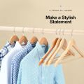 Set Of 1, 3, 6, 12 Wood Hanger, Non-Slip Wooden Hangers, Laundry Cloths Wooden Hanger, Solid Wooden Closet Hanger. 