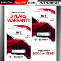Kingston M.2 SSD NVMe 1000/2000 GB - NV3 PCIe SSD -2 Years Warranty. 