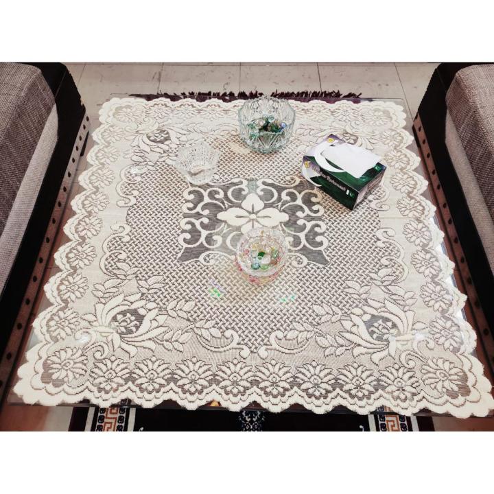 Multi color net center table cover (28x28) Round inches - Center Table Mat - New Design