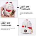 Cat Bank Piggy Lucky Kidsmoney Fortune Maneki Neko Banks Chinese Cutewaving Cartoon Saving Box Japaneseasiananimal Figurine. 