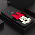 Hontinga for Vivo V20 SE Case Cartoon Minnie Phone Case Original Soft Square Liquid Silicone Cases Full Cover Camera Shockproof Protection Case. 