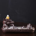 Ceramic Backflow Dragon Incense Burner Cones Stick Holder Censer Home Ornament. 