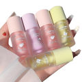 1PC Gege bear Fruit Hydrating Plumping Lip Gloss Crystal Jelly Long Lasting Not Sticky Clear Lips Oil Beauty Care Comestic Tools. 