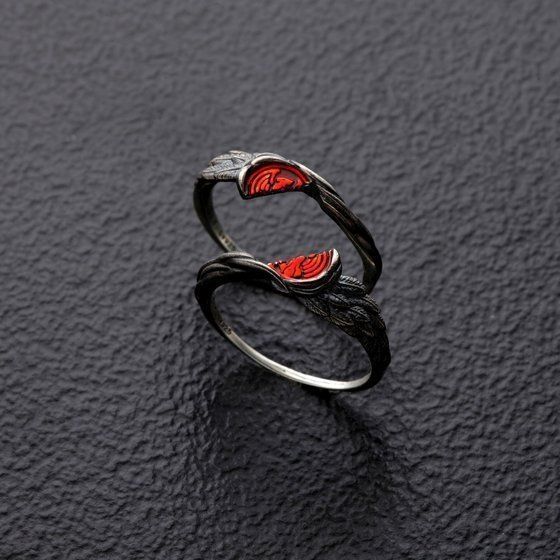 New 2/pcs Retro Style Alloy Couple Rings Creative Separable Rings for Couples Anime Ring Temperament Jewelry Wholesale