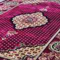 Anti-Slip 6x9 Feet Carpet for Living Room and Bedroom, Geometric Velvet Design, Vibrantly Colored, Lightweight and Comfortable. 