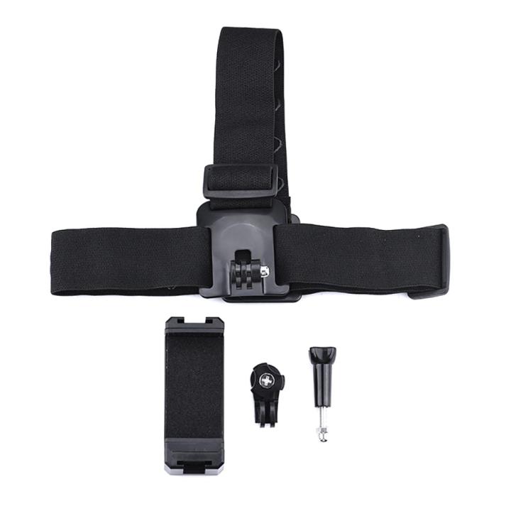 Universal Head Strap Mount Headband Holder with Mobile Phone Clip Holder for Smartphones Vlog Accessories