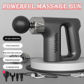 Fascial Massager Facial _Gun / USB Rechargeable Deep Tissue Muscle Fitness Massage / Full Body Relaxation Pain Relief Machine / 5 speeds 4X Heads / Body Shaping Exercise Massager. 