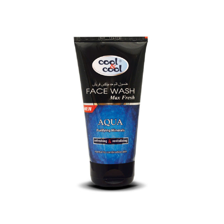 Cool and Cool Max Fresh Face Wash for Men (Aqua) – 150ml