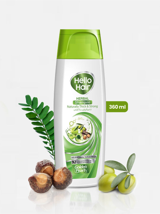 Hello Hair Herbal Shampoo 360 Ml Natural Hair Care Product
