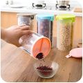 3 in 1 Partition Jar for Kitchen - Air Tight Glass Storage Jar with 3 Compartments for Dry Fruit, Cereal, Pulses, Spices - Multi-Purpose Container, Partition Marshal Jar, Food Storage, BPA-Free, Easy to Clean. 