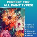 InstaOrder - 2 Pcs – 24x48 Inch Primed Canvases for Painting, 100% Cotton Stretched Canvas, Art Supplies for Acrylic Pouring, Oil Painting and Watercolor, Acid Free Canvas - Art Panel - Small Canvas – Artist. 