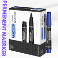 Picasso Permanent Marker 12 Pcs in Box -  Available in 4 Ink Colours Blue Black Red and Green. 
