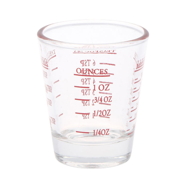 1Pc 30 ML Glass Measuring Cup With Scale Shot Glass Liquid Glass Ounce Cup