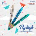PIANO Xtreme Fountain Pen Transparent Body – Pack of 6 ink Pens. 