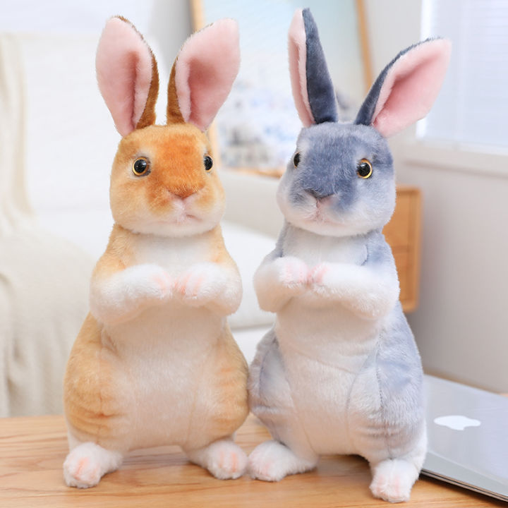 SAKURA Simulation Kawaii Long Ears Realistic Rabbit Plush Toy Lifelike ...