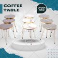 Coffee Table - table -1 Pcs / Set of 3 Round - coffee table - side table - furniture - tables - center table - wooden table - furniture bedroom set - center table set for drawing room - nesting tables - centre table - side tables - round table. 