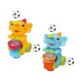 Techfawn Toyz Musical Walking Elephant Drummer Toy with Flashing Light & Sound Toy for Kids Beating Drum Blowing Ball Toy - Yellow. 