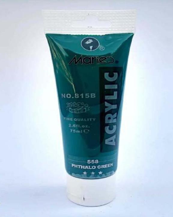 Marie's%2075ml%20Acrylic%20Colors%20Paint%20Tubes-558%20Phthalo%20Green%20-%20Image%203