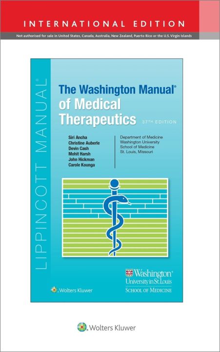 The Washington Manual of Medical Therapeutics 37th edition