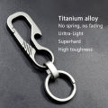 High-Quality Titanium Key Chain Luxury Men Keychain Lightweight Key Rings. 