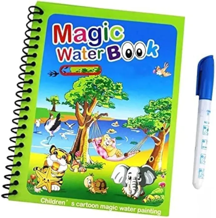 Magic%20Water%20Book%20Painting%20Drawing%20Coloring%20Board%20Book%20Doodle%20&%20Magic%20Water%20Pen%20-%20Image%202