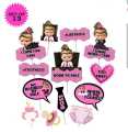Boss Baby Girl Theme Birthday Props 10Pcs Boss Baby Girl Birthday Decoration Items | Boss Baby Girl Props for Kids Boss Baby Girl Theme Birthday Decorations Birthday Photobooth Props for Kids by Karachi Decor. 