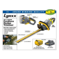 ( USA ) Lynxx Cordless Hedge Trimmer, Diivoo 40V 2.5 Ah Battery with Runtime of UP to 60 mins, 21" Dual-Action Blade with ¾ Cut Diameter, 180° Rotating D-Grip Handle. 