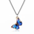 Fashion Trendy Butterfly Pendant Necklace for Women Make A Wish Statement Necklace Jewelry Gifts Wholesale Dropshipping. 