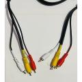 6 ft Composite Video Cable with Stereo Audio RCA - M/M Black. 
