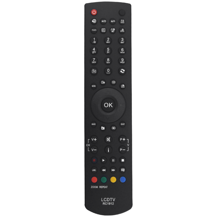 1 Piece Replace RC1912 Remote Control Black Plastic for Celcus TV 22167FHDDVD P48LED14 DLED32167HD