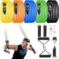 11-Piece Power Exercise Resistance Band Set - 5-in-1 Fitness Equipment for Men & Women (Imported)". 