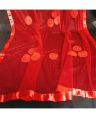 Ayesha Styleup's Casual Net Dupatta with Same Colored Silk Ribbon Flowers and Beads – Full-Size Stole, 84" x 41" Lightweight Stoller / Dupatta For Girls And Ladies. 