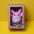 Cartoon character keychain (4 variants) collectibles handmade / handwoven / amigurumi crochet keyring /key chain - bag hanging accessories for kids, girls and boys. 