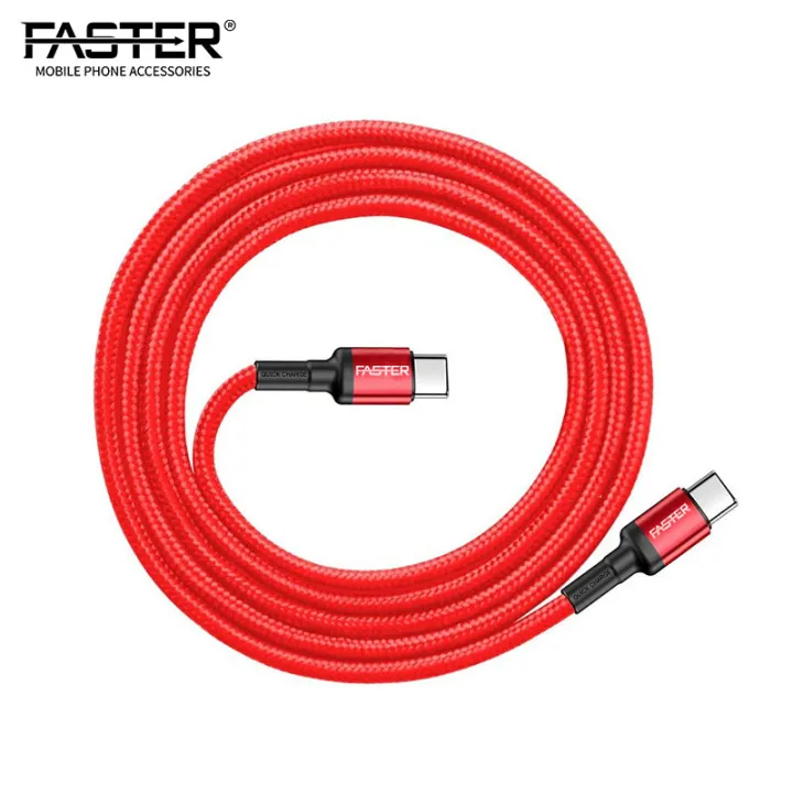FASTER%20FC-60W%20Type-C%20To%20Type-C%203A%20PD%20Cable%20QC3.0%20And%20PD3.1%20Compatible%20-%20Image%205