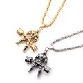 Weightlifting Pendant Necklaces Barbell Dumbbell Classic Charm Sporty Style Long Necklaces For Male Men Fitness Enthusiast. 