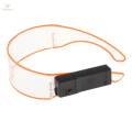 LED Visor Glasses Cybergoth Goggles Cosplay Party Eyewear Orange. 
