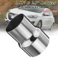 3 Inch to 2.5 Inch OD Stainless Standard Exhaust Pipe Connector Adapter Reducer. 