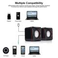 Portable Computer Speakers USB Powered Desktop Mini Speaker Bass Sound Music Player System Wired Small Speaker. 