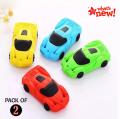 Car Erasers for Kids - Creative Cartoon Racing Car for School-Age Children (Random Colour). 