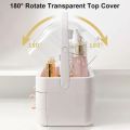 Double Door Desk Organizer with Drawer Makeup Storage Organizer Storage Drawers Case Makeup Holder Cosmetic Organiser Case for Desk Dorms Dressing Table. 