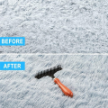 Carpet Rake Carpet Groomer Rake Pet Hair Remover,Iron Comb with Wooden Handle for Carpets Rugs Removal 1 PCS. 