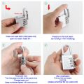 Heavy Duty 4 Dial Digit Combination Lock Weatherproof Security Padlock Outdoor Gym Trunk Safely Code Lock Black 80*43*14mm. 