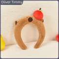 [Oliver Timmy] Trendy Cute Headband Cartoon Capybara Bands Fashionable Head Hoop For Women Girls Sweet Versatile Hair Accessories Gifts. 