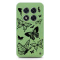 Cute Butterfly Design Soft Phone Case - Silica Gel Case - LightGreen - Xiaomi Redmi Note 14 Pro Plus 5G. 