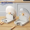 Pot Lid Stand Space-saving Pot Lid Rack Spoon Organizer Wall Mounted Multifunctional Holder for Kitchen Utensils Easy to Clean High-temperature Resistant. 