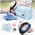 Wind Blows Folding Carry Bag Travel Bag Foldable Nylon Zipper WaterProof Luggage Bag. 