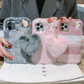 Plush Funny Soft Phone Case For Apple Funda iPhone 11 6 7 8 Plus X XS XR 12 13 14 Pro Max SE 2020 5S Winter Warm Hand Back Cover. 