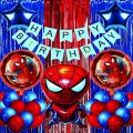49 PCS Spiderman Birthday Theme Full Decoration Set for Birthday Boys, Blue & Red Theme Spider Man Happy Birthday Set Full Package. 