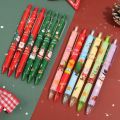 [Random Color] Christmas Themed Gel Pens 0.5mm Black Signature Pens  /Lovely  Cartoon Stationeries Gel Pens /Writing Stationery Office School Supplies. 